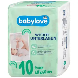 BABYLOVE podloga za povijanje 60 x 60 cm 10kom slide slika