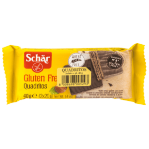 Bezglutenski keks SCHAR Quadritos 40g slide slika