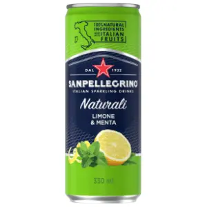 Gazirani sok SAN PELLEGRINO limun i menta 330ml slide slika