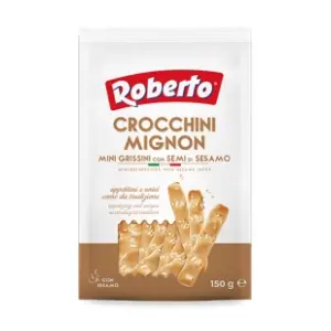Grisini ROBERTO crocchini mignon sa susamom 150g slide slika