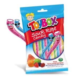 Gumene bombone TOY BOX sour rope candy 80g slide slika