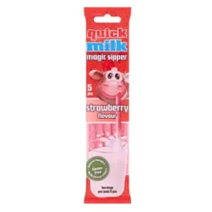 Instant napitak QUICK MILK magična slamčica jagoda 30g slide slika