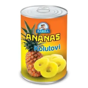 Kompot ananas kolutovi BARBA 565g slide slika