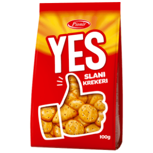 Krekeri PIONIR Yes 100g slide slika
