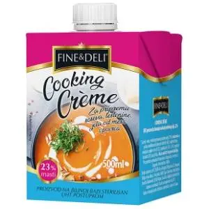 Krem za kuvanje FINE & DELI 23%mm 500ml slide slika