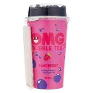 Ledeni čaj OMG Bubble malina 270ml slide slika
