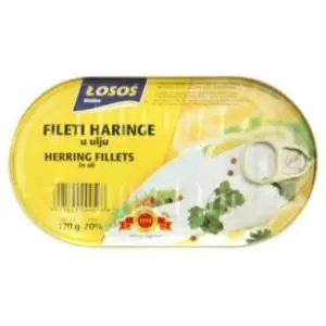 LOSOS haringa fileti u biljnom ulju 170g slide slika