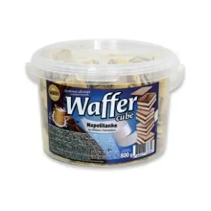 Napolitanke WAFFER mleko čoko kocka 800g slide slika