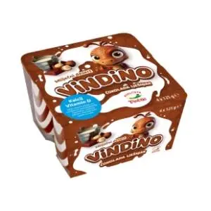 Puding VINDINO lešnik čokolada 4x125g slide slika