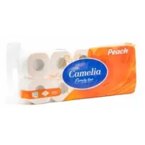 Toaletni papir CAMELIA breskva 3sloja 10kom slide slika