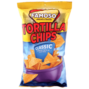 Tortilla FAMOSO čips classic 150g slide slika
