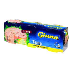 Tunjevina GIANA komadi u ulju 3x80g slide slika