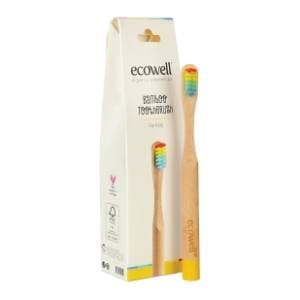 ECOWELL četkica za zube od bambusa 1kom slide slika