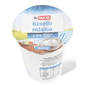 Kiselo mleko MAXI 2,8%mm 400g slide slika
