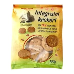 Krekeri DELICIUS Old mill integralni 100g slide slika