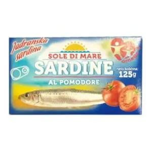 Sardina SOLE DI MARE u paradajz sosu 125g slide slika