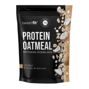 SWEETFIT proteinska ovsena kaša kokos 80g slide slika