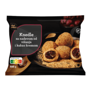 CHEF SELECT knedle sa višnjom i kakao kremom 800g slide slika