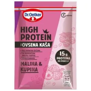 DR.OETKER ovsena kaša high protein malina i kupina 63g slide slika