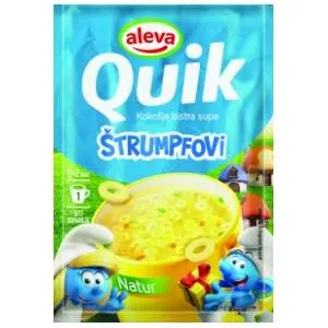 Instant supa QUIK Aleva Štrumpfovi kokošija bistra 12g slide slika