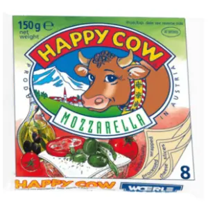 Mozzarella HAPPY COW listići 150g slide slika