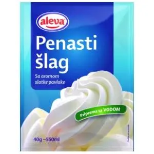 Penasti šlag sa aromom slatke pavlake ALEVA 40g slide slika