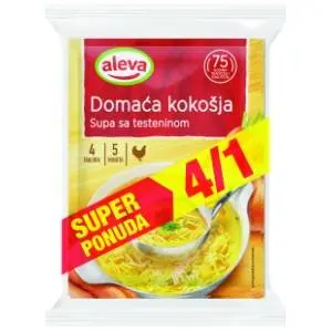 Supa ALEVA kokošija bistra 4x45g slide slika