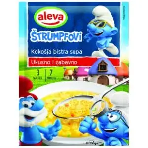 Supa ALEVA kokošija Štrumfovi 50g slide slika