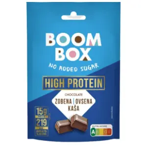 BOOM BOX ovsena kaša protein čokolada 60g slide slika