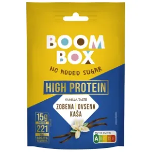 BOOM BOX ovsena kaša protein vanila 60g slide slika