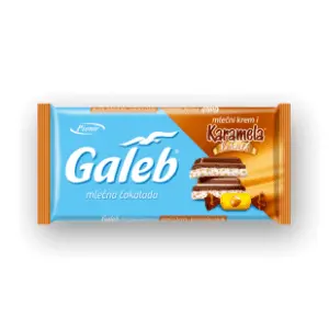 Čokolada GALEB lešnik karamela 100g slide slika