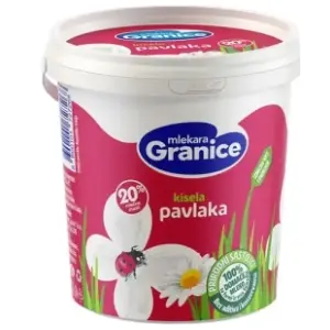 Kisela pavlaka GRANICE 20%mm 700g slide slika
