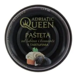 Pašteta ADRIATIC QUEEN od lubina i komarče sa tartufima 95g slide slika