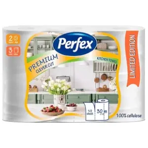 Ubrus PERFEX Premium clever cut 2sloja 3kom slide slika