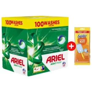 ARIEL kapsule 2x50kom + Swiffer Duster Starter + dopuna 1kom slide slika