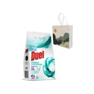 DUEL Strong whiteness deterdžent 30 poranja (2,7kg) + ceger slide slika