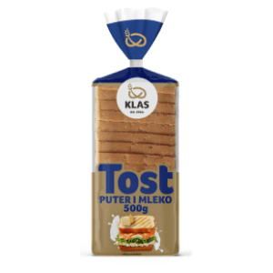 Hleb tost KLAS puter&mleko 500g slide slika