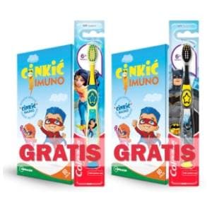 INPHARM Cinkic imuno A60 + Colgate 6+ dečija četkica za zube slide slika