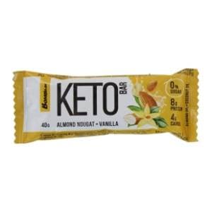Keto bar BOMBBAR nepreliveni badem nugat i aroma vanile 40g slide slika