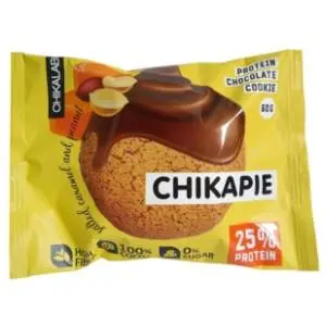 Proteinski kolačić CHIKALAB Chikapie kikiriki slana karamela 60g slide slika