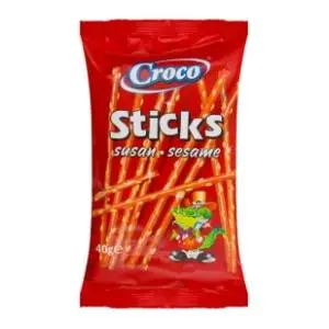 Štapići CROCO slani susam 40g slide slika
