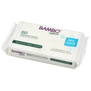 Vlažne maramice BAMBO nature aqua 99% voda 60kom slide slika