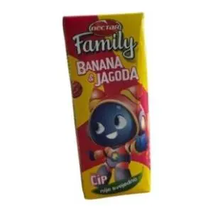 Voćni sok NECTAR Family banana i jagoda 200ml slide slika