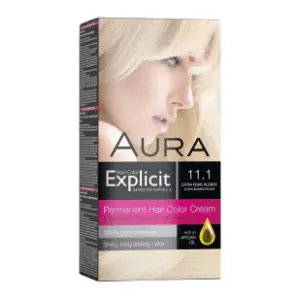 AURA Explicit farba za kosu 11.1 ekstra biserno plava slide slika