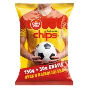 Čips CHIPS WAY čačanski classic 150+50g slide slika