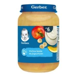 GERBER kašica voće sa jogurtom 190g slide slika