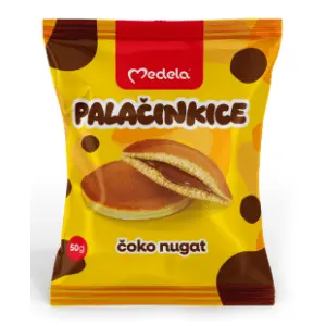 Palačinkice MEDELA čoko nugat 50g slide slika