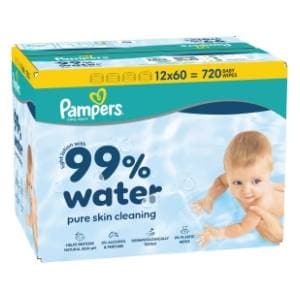 Važne maramice PAMPERS 99% water 6x60kom slide slika