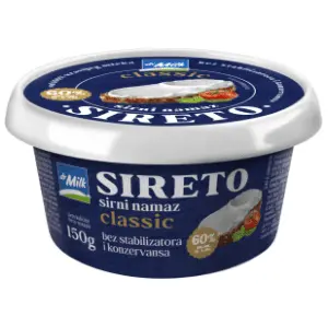 DR.MILK sirni namaz Sireto natur 60%mm 150g slide slika