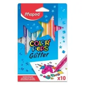 Flomasteri MAPED gliter 10kom slide slika